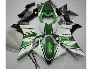 07-08 Blanco Brillante & Verde R1 Carenados Moto