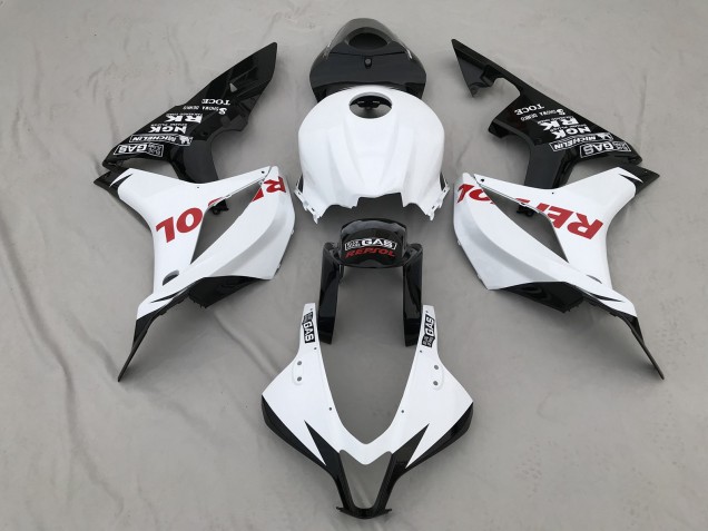 07-08 Blanco Mate & Rojo Repsol CBR600RR Carenados Moto 07-08 Blanco Mate & Rojo Repsol CBR600RR Carenados Moto
