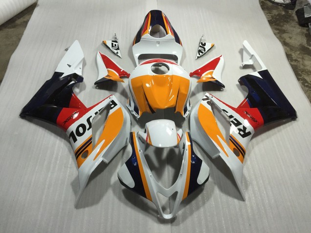 07-08 Blanco Personalizado Repsol CBR600RR Carenados Moto 07-08 Blanco Personalizado Repsol CBR600RR Carenados Moto