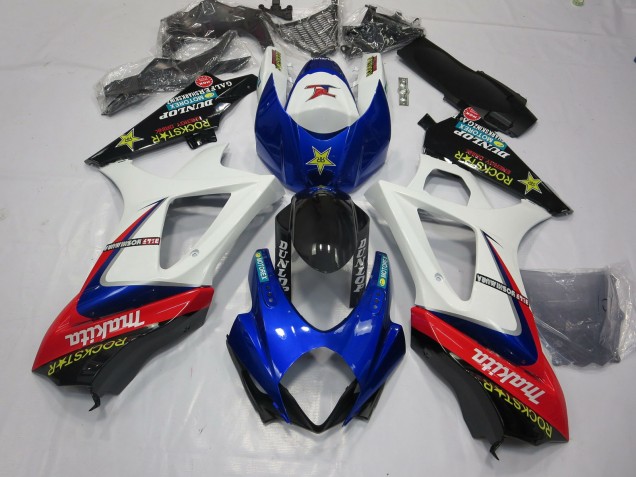 07-08 Blanco Rockstar GSXR 1000 Carenados Moto 07-08 Blanco Rockstar GSXR 1000 Carenados Moto
