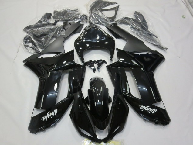 07-08 Calcomanía Blanca & Negra Brillante ZX6R Carenados Moto 07-08 Calcomanía Blanca & Negra Brillante ZX6R Carenados Moto