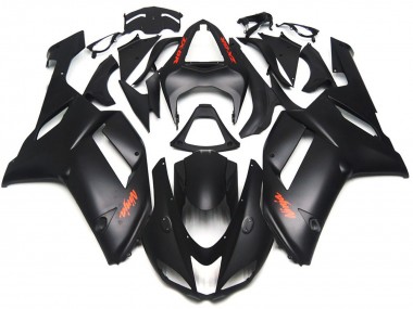 07-08 Calcomanías Rojas Negras Mate ZX6R Carenados Moto