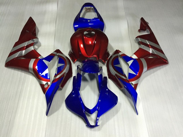 07-08 Capitan America CBR600RR Carenados Moto 07-08 Capitan America CBR600RR Carenados Moto