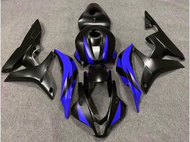 07-08 Diseño Negro Mate & Azul CBR600RR Carenados Moto