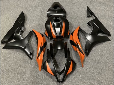 07-08 Diseño Negro Mate & Naranja CBR600RR Carenados Moto