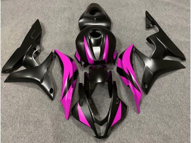 07-08 Diseño Negro Mate & Rosa CBR600RR Carenados Moto