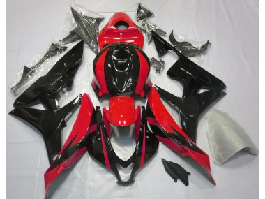 07-08 Diseño Rojo & Negro OEM CBR600RR Carenados Moto