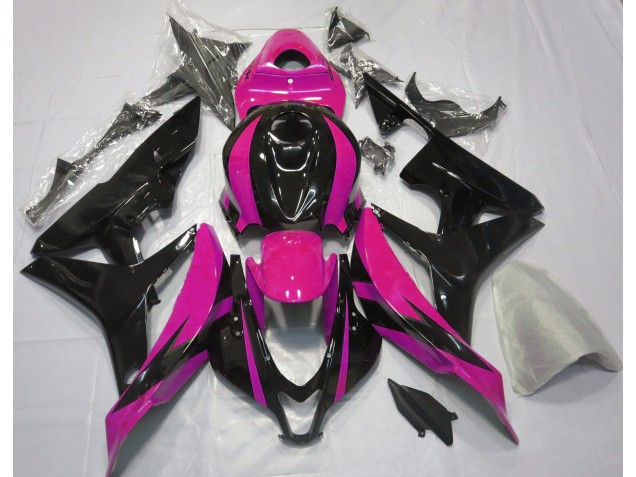 07-08 Diseño Rosa & Negro OEM CBR600RR Carenados Moto 07-08 Diseño Rosa & Negro OEM CBR600RR Carenados Moto
