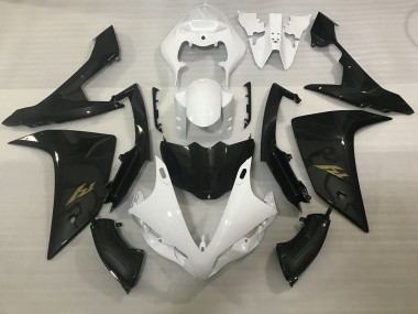 07-08 Estilo Blanco & Fibra De Carbono R1 Carenados Moto