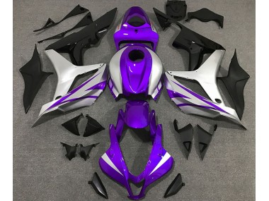 07-08 Estilo Morado & Plateado OEM CBR600RR Carenados Moto