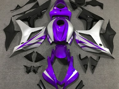 07-08 Estilo Morado & Plateado OEM CBR600RR Carenados Moto