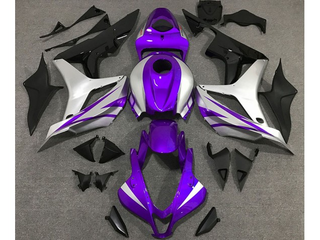 07-08 Estilo Morado & Plateado OEM CBR600RR Carenados Moto 07-08 Estilo Morado & Plateado OEM CBR600RR Carenados Moto