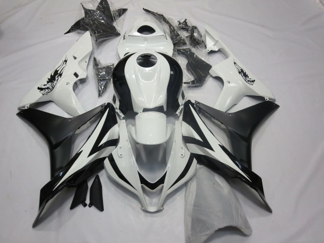 07-08 Estilo Personalizado OEM Blanco & Negro CBR600RR Carenados Moto 07-08 Estilo Personalizado OEM Blanco & Negro CBR600RR Carenados Moto