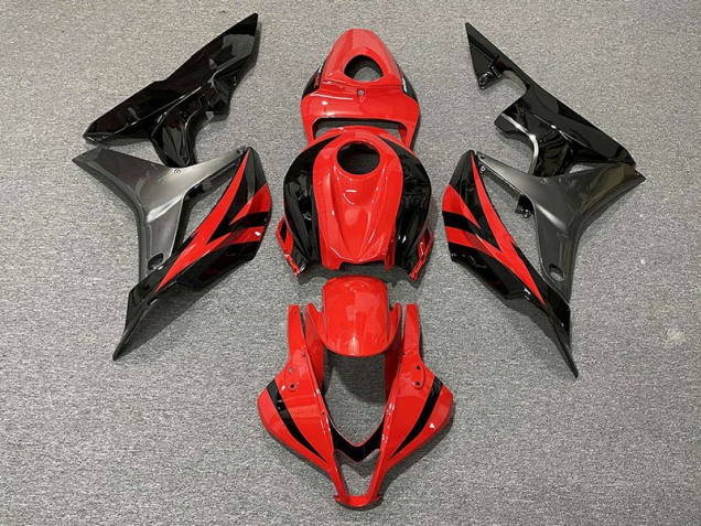 07-08 Estilo Rojo OEM & Gris CBR600RR Carenados Moto 07-08 Estilo Rojo OEM & Gris CBR600RR Carenados Moto