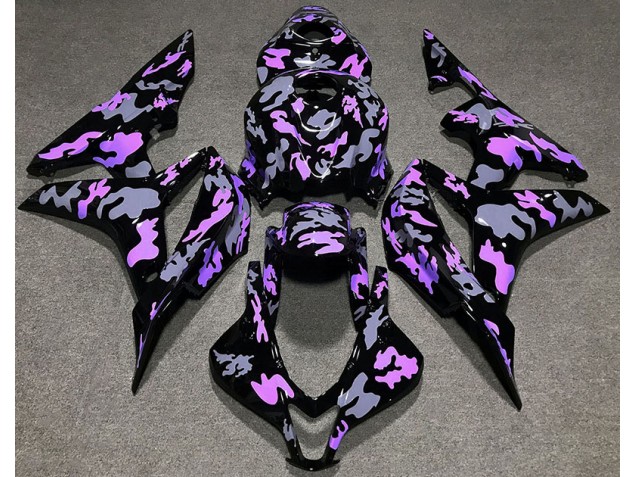 07-08 Morado & Gris Camuflaje CBR600RR Carenados Moto 07-08 Morado & Gris Camuflaje CBR600RR Carenados Moto