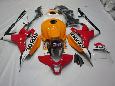 07-08 Naranja Claro & Blanco Repsol CBR600RR Carenados Moto