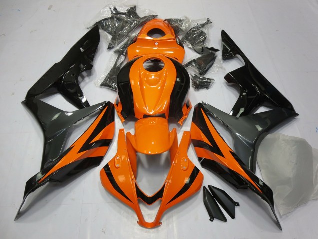 07-08 Naranja Gris & Negro CBR600RR Carenados Moto 07-08 Naranja Gris & Negro CBR600RR Carenados Moto