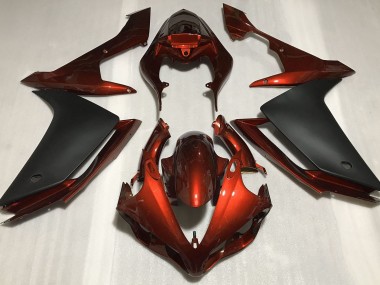07-08 Naranja Oscuro Brillante & Negro R1 Carenados Moto