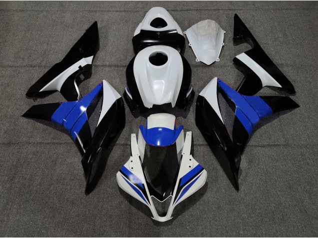 07-08 Negro Blanco & Azul CBR600RR Carenados Moto 07-08 Negro Blanco & Azul CBR600RR Carenados Moto