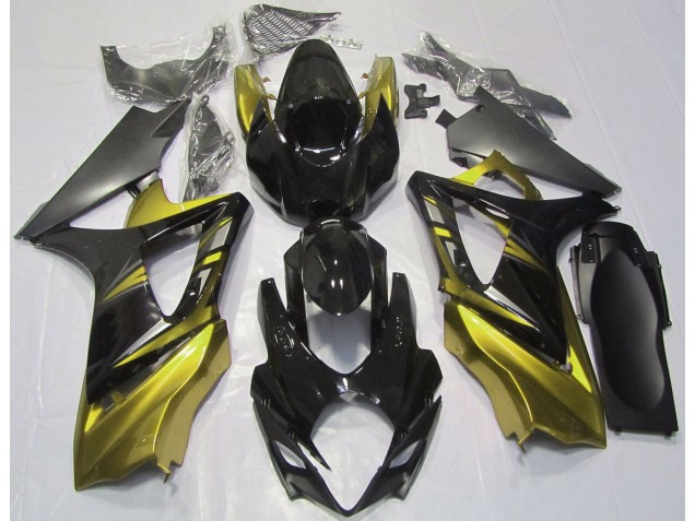 07-08 Negro Brillante & Amarillo GSXR 1000 Carenados Moto 07-08 Negro Brillante & Amarillo GSXR 1000 Carenados Moto