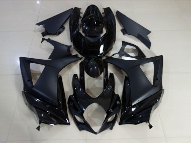 07-08 Negro Brillante & Mate Liso GSXR 1000 Carenados Moto