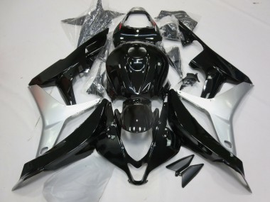 07-08 Negro Brillante & Plata CBR600RR Carenados Moto