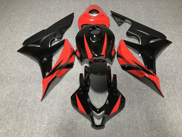 07-08 Negro Brillante & Rojo CBR600RR Carenados Moto 07-08 Negro Brillante & Rojo CBR600RR Carenados Moto