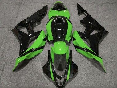 07-08 Negro Brillante & Verde CBR600RR Carenados Moto