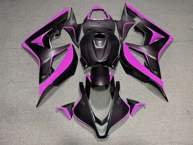 07-08 Negro Mate & Rosa CBR600RR Carenados Moto 07-08 Negro Mate & Rosa CBR600RR Carenados Moto