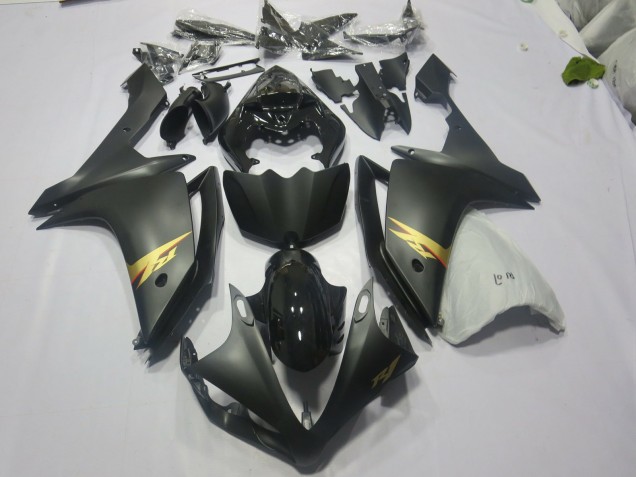 07-08 Negro & Oro R1 Carenados Moto 07-08 Negro & Oro R1 Carenados Moto