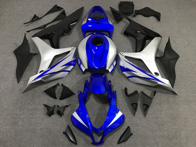 07-08 OEM Estilo Azul & Plateado CBR600RR Carenados Moto 07-08 OEM Estilo Azul & Plateado CBR600RR Carenados Moto