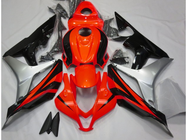 07-08 Rojo Brillo Plata & Negro CBR600RR Carenados Moto 07-08 Rojo Brillo Plata & Negro CBR600RR Carenados Moto