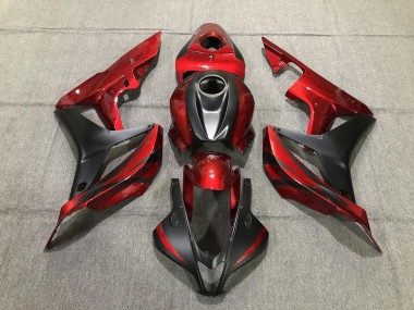 07-08 Rojo Intenso & Negro Mate CBR600RR Carenados Moto