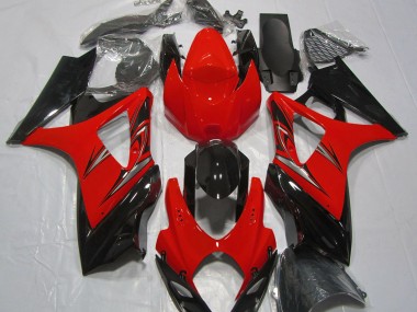 07-08 Rojo Lava & Negro GSXR 1000 Carenados Moto