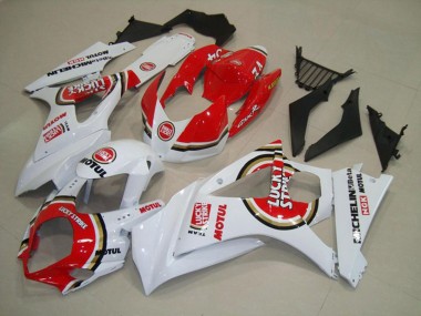 07-08 Rojo Lucky Strike GSXR 1000 Carenados Moto