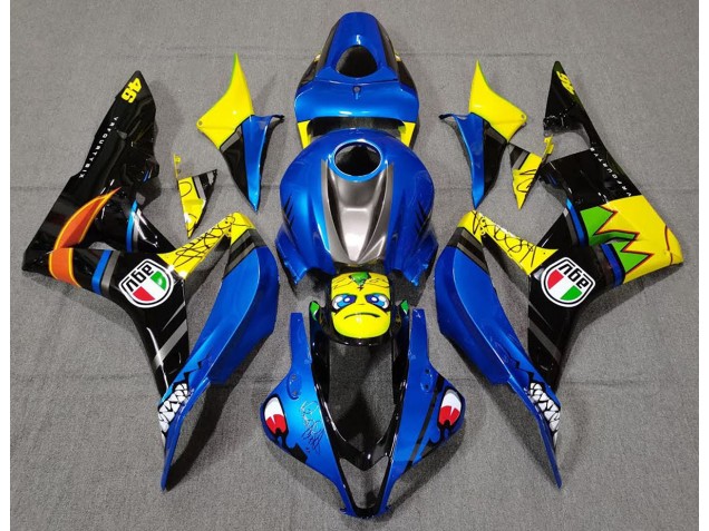 07-08 Tiburón Azul CBR600RR Carenados Moto 07-08 Tiburón Azul CBR600RR Carenados Moto