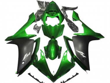 07-08 Verde Brillante & Negro R1 Carenados Moto