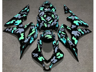 07-08 Verde & Gris Camuflaje CBR600RR Carenados Moto