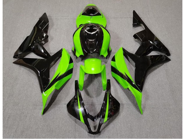 07-08 Verde Lima & Negro CBR600RR Carenados Moto 07-08 Verde Lima & Negro CBR600RR Carenados Moto