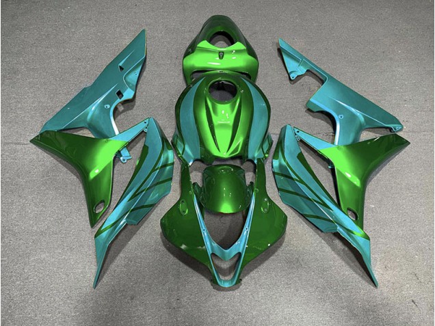 07-08 Verde & Verde Azulado CBR600RR Carenados Moto 07-08 Verde & Verde Azulado CBR600RR Carenados Moto