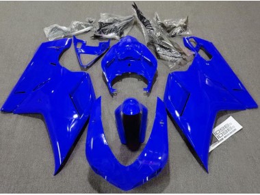 07-14 Azul Brillante Liso Ducati 848 1098 1198 Carenados Moto