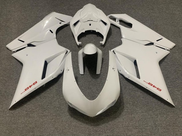 07-14 Blanco Brillante Ducati 848 1098 1198 Carenados Moto 07-14 Blanco Brillante Ducati 848 1098 1198 Carenados Moto