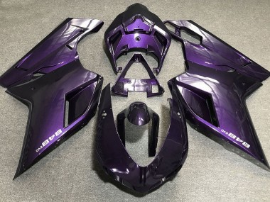 07-14 Morado Oscuro Ducati 848 1098 1198 Carenados Moto