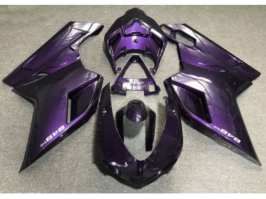 07-14 Morado Oscuro Ducati 848 1098 1198 Carenados Moto
