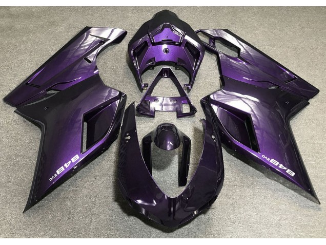 07-14 Morado Oscuro Ducati 848 1098 1198 Carenados Moto 07-14 Morado Oscuro Ducati 848 1098 1198 Carenados Moto