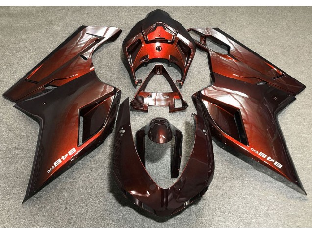07-14 Naranja Intenso Ducati 848 1098 1198 Carenados Moto
