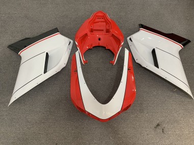 07-14 Rojo Blanco Ducati 848 1098 1198 Carenados Moto
