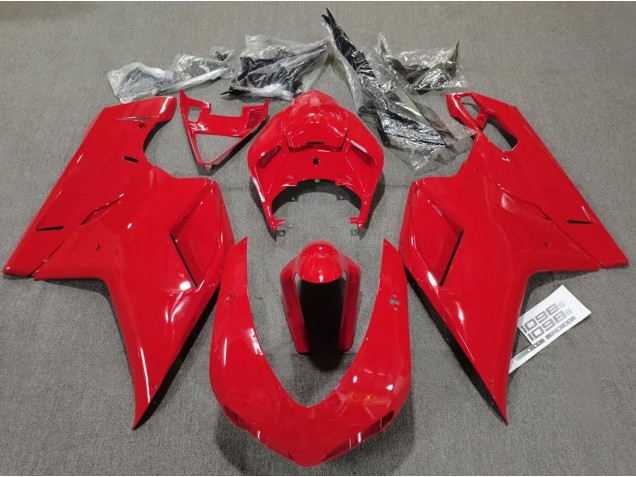 07-14 Rojo Liso Brillante Ducati 848 1098 1198 Carenados Moto 07-14 Rojo Liso Brillante Ducati 848 1098 1198 Carenados Moto