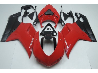 07-14 Rojo Negro Mate Ducati 848 1098 1198 Carenados Moto