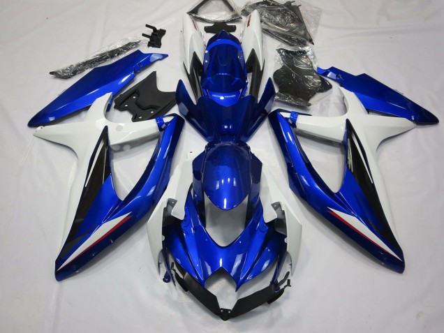 08-10 Azul Blanco & Negro GSXR 600-750 Carenados Moto 08-10 Azul Blanco & Negro GSXR 600-750 Carenados Moto